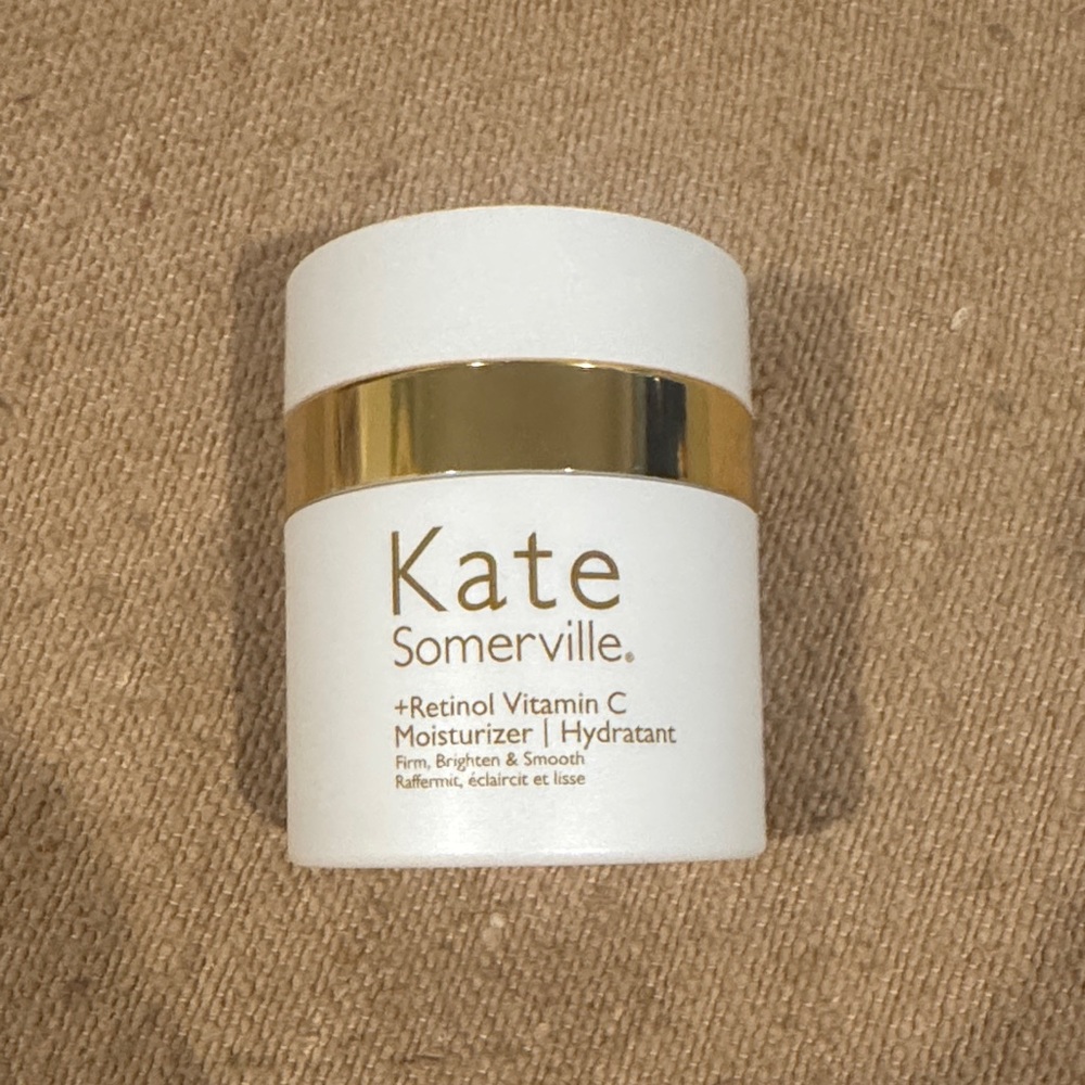 Kate Somerville Moisturizer Jar - White & Gold Accent